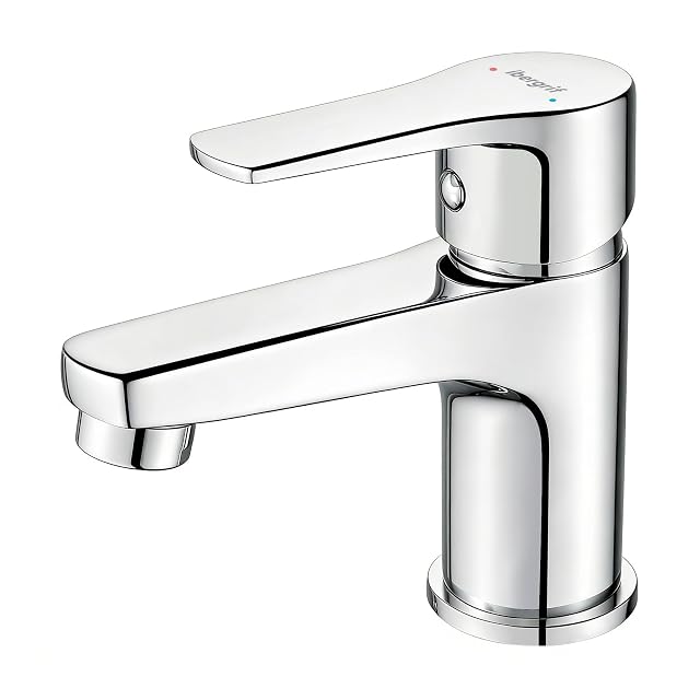 Mitigeur de lavabo chromé Ibergrif M11057 à hauteur de bec de 65 mm