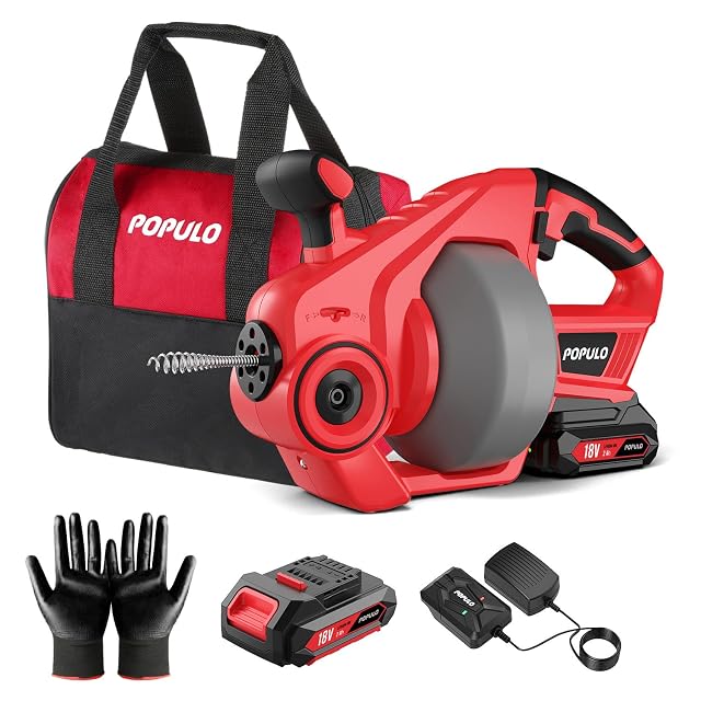 Machine de curage sans fil POPULO 18 V avec tambour