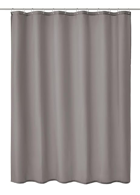 Rideau de douche en polyester gris ardoise Kleine Wolke Kito
