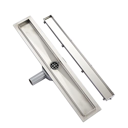 Caniveau de douche carrelable 2 en 1 en acier inoxydable Plumbsys de 90 cm