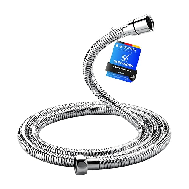 Flexible de douche en acier inoxydable chromé Ibergrif, 1,7 mètre