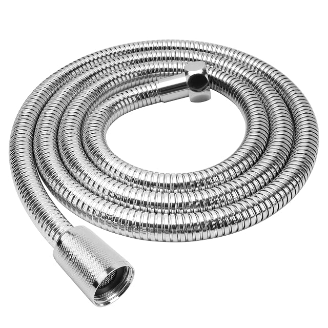 Flexible de douche en acier inoxydable chromé YEAUPE, 1,5 mètre
