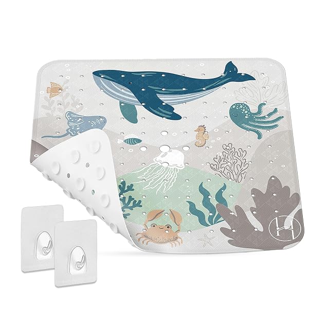 Tapis de douche antidérapant à ventouses homerella, 53 sur 53 cm
