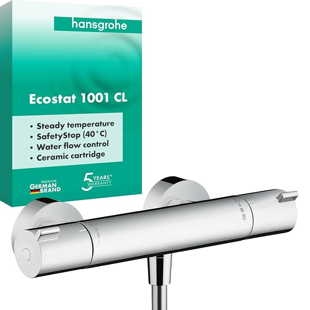 Thermostatique de douche chromé hansgrohe Ecostat 1001 CL
