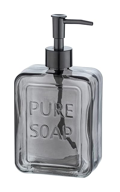 Distributeur de savon en verre gris WENKO Pure Soap