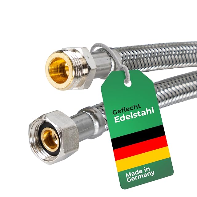 Flexible d’alimentation eau potable tressé inox H2O-Flex DN8, 2 m