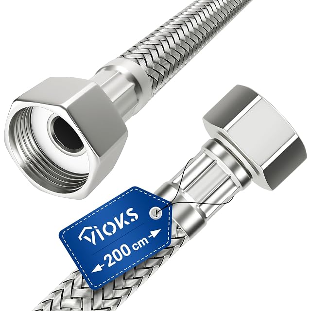 Flexible d’alimentation tressé inox VIOKS, 200 cm