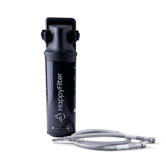 Filtre à eau en ligne anticalcaire et à charbon HappyFilter Gen. 3