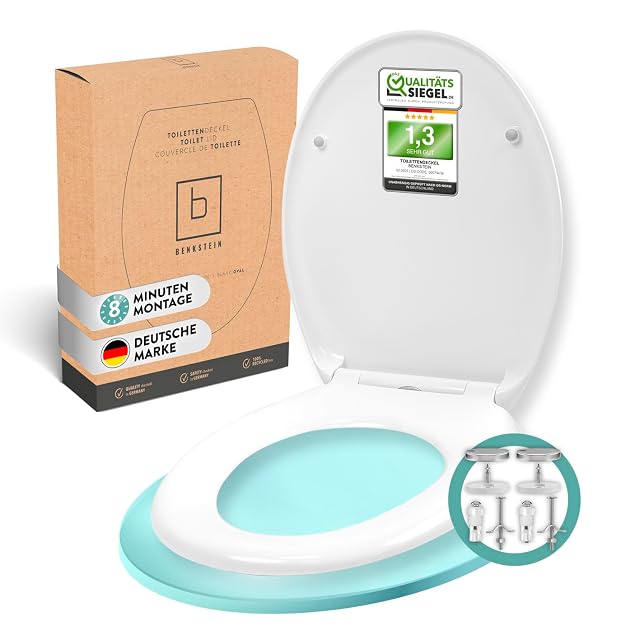 Abattant de WC ovale blanc en duroplast urée Benkstein