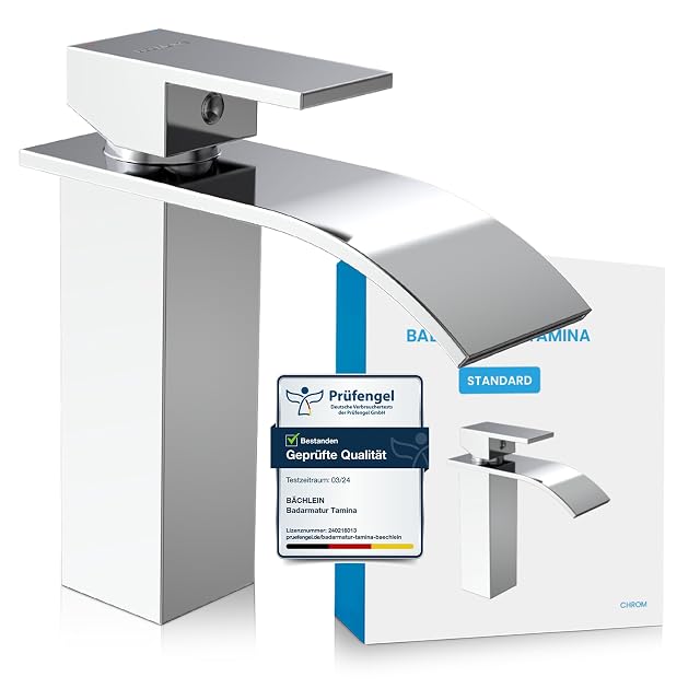 Mitigeur de lavabo cascade chromé Bächlein Tamina
