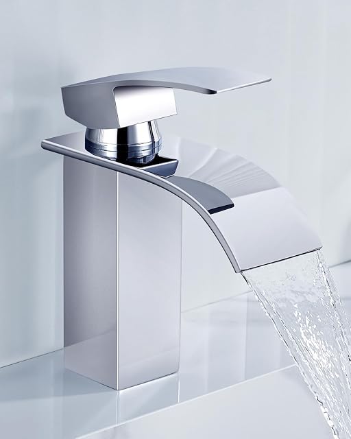 Mitigeur de lavabo cascade en inox chromé CECIPA